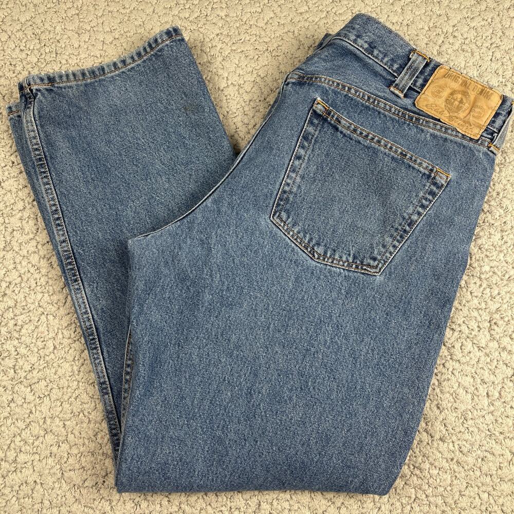 Eddie Bauer 40x32 Men’s Blue Denim Jeans Straight Leg Classic Fit Casual